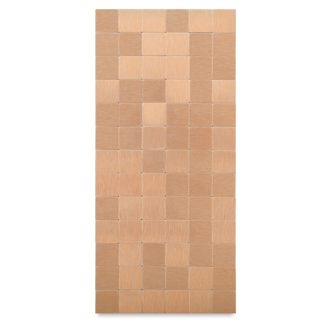 Diamond Tech Metal Tile Half Sheet - Rose Gold, 23 mm Squares
